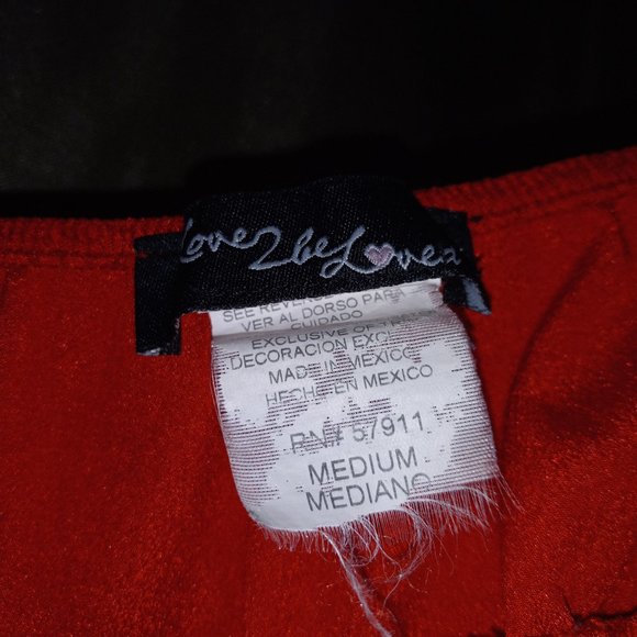 Hot Red Spaghetti Strap Empire Waist Top - Picture 5 of 5